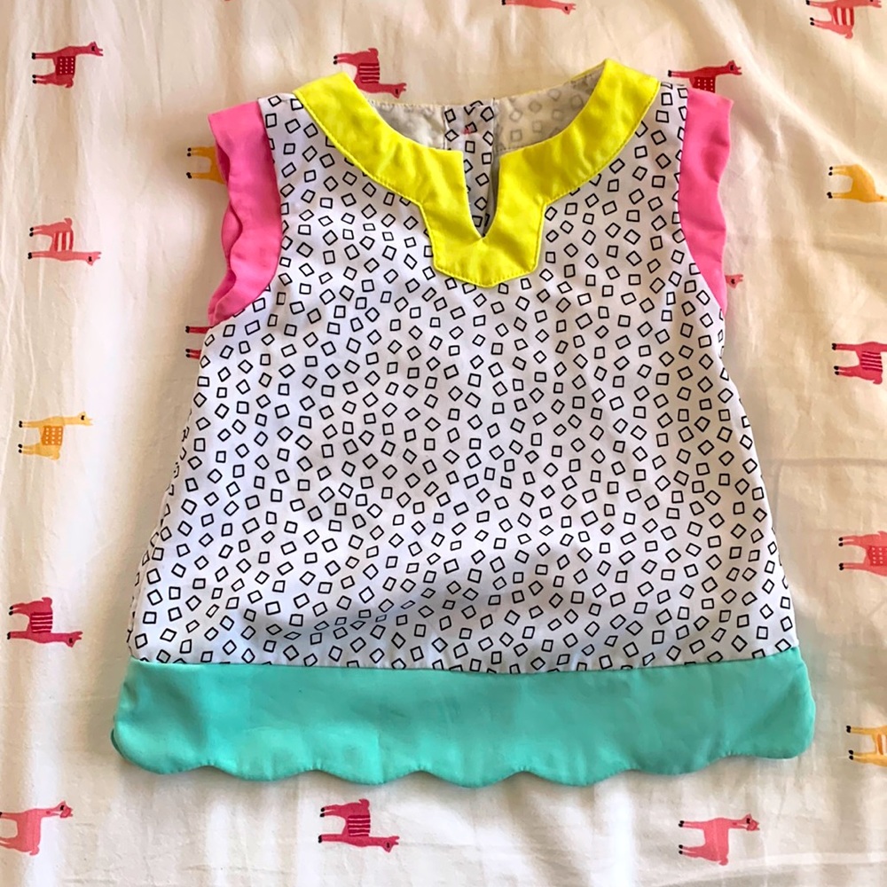 Genuine Kids by OshKosh FUN neon top size 3T